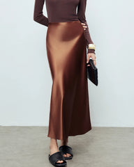 22 Momme Seiden Maxi Rock