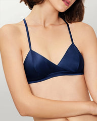 Seiden-Triangle-Bralette und V-String-Slip-Set