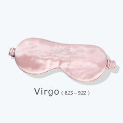 12 Sternzeichen Rosa Seiden-Schlafmaske 22 Momme