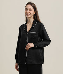 22 Momme Seidenpyjama-Schlafanzug-Set