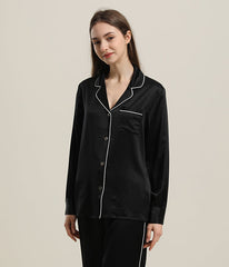 22 Momme Seidenpyjama-Schlafanzug-Set