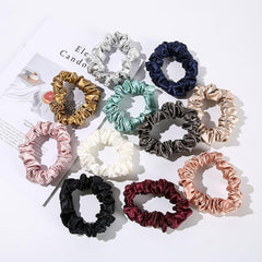 22 Momme 2,5 CM Seidene Haargummi 4er-Set