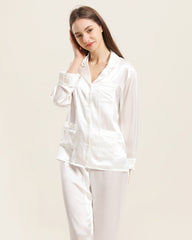Seiden-Pyjama Set Langarm – Damen