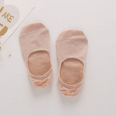 Hautfreundliche Damen Invisible Seiden-Boot-Socken