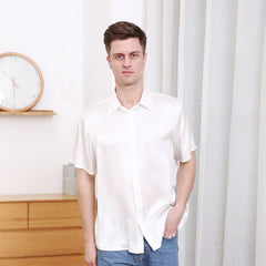 Basic Seiden T-Shirt für Herren