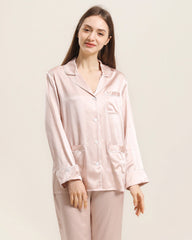 Seiden-Pyjama Set Langarm – Damen