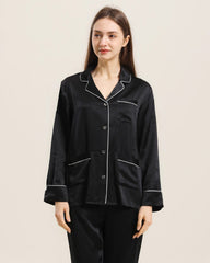 Seiden-Pyjama Set Langarm – Damen