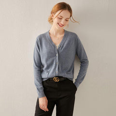 Woll Strick Kaschmir Cardigan