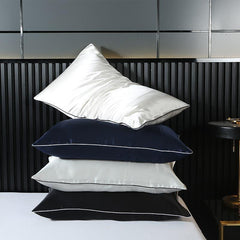 19 Momme Reine Seidenkissenbezug mit Paspel