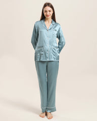 Seiden-Pyjama Set Langarm – Damen