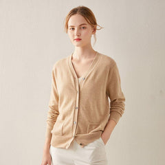 Woll Strick Kaschmir Cardigan