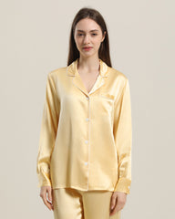 22 Momme Seidenpyjama-Schlafanzug-Set