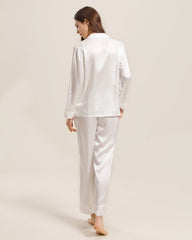 Frauen Seiden Zwei-teiliges Pyjama Set