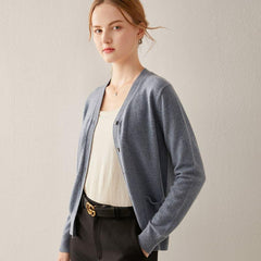 Woll Strick Kaschmir Cardigan