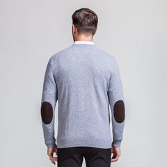 Herren V-Ausschnitt Kragen Business Kaschmir Pullover
