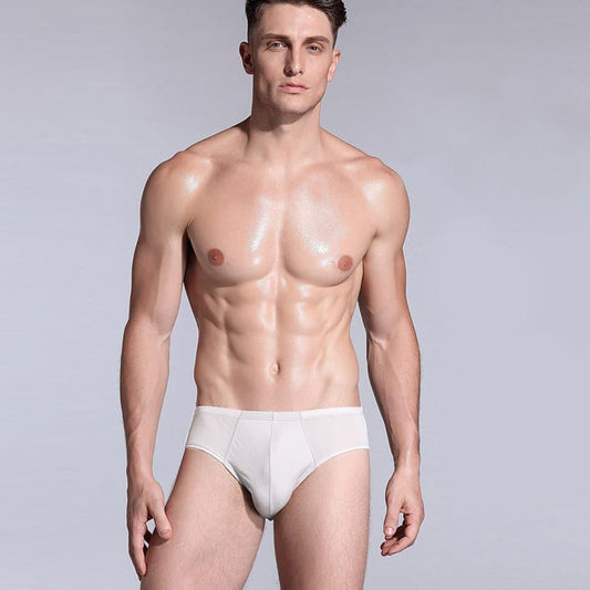 Herren Dreieck-Seiden-Boxershorts