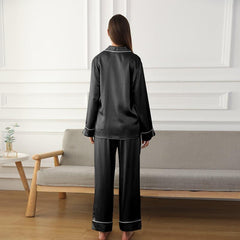 Lange Seidenpyjamas für Paare - Hausbekleidung