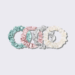 22 Momme 2,5 CM Seidene Haargummi 4er-Set
