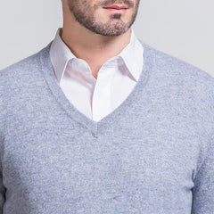 Herren V-Ausschnitt Kragen Business Kaschmir Pullover