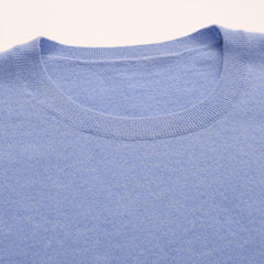 Klassisch-Fit Kaschmir Pullover mit Rundhalsausschnitt
