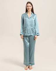 Seiden-Pyjama Set Langarm – Damen