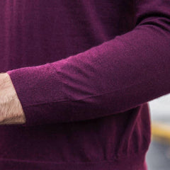 Herren Kaschmir Rollkragenpullover mit Reverskragen