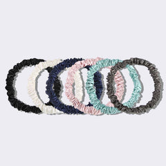 22 Momme Seiden Mini Haargummis 6er-Set