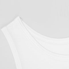 Herren Ärmelloses Seiden-Strick-Tank-Top