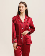 Seiden-Pyjama Set Langarm – Damen