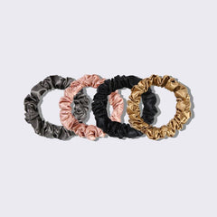 22 Momme 2,5 CM Seidene Haargummi 4er-Set