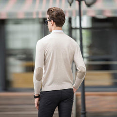 Herren V-Ausschnitt Kragen Business Kaschmir Pullover
