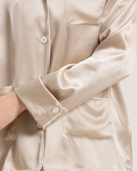 Seiden-Pyjama Set Langarm – Damen