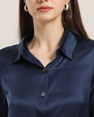 Reine Seidenbluse für Damen