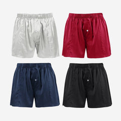 Weiche Bequeme Passende Drapierende Seiden-Boxershorts für Herren
