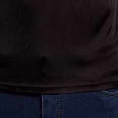 Männer Basic Seidenstrick-T-Shirt