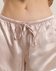 Relax Seidenhemd und Shorts Pyjama Set