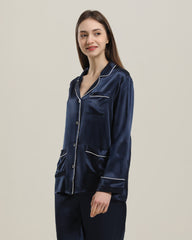 Seiden-Pyjama Set Langarm – Damen