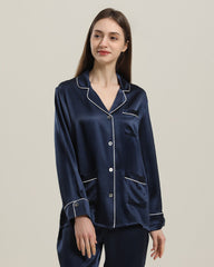 Seiden-Pyjama Set Langarm – Damen