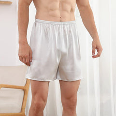 Luxuriöse, enganliegende Seiden-Boxershorts für Herren