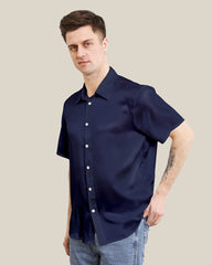 Basic Seiden T-Shirt für Herren
