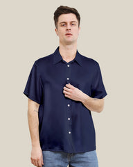 Basic Seiden T-Shirt für Herren