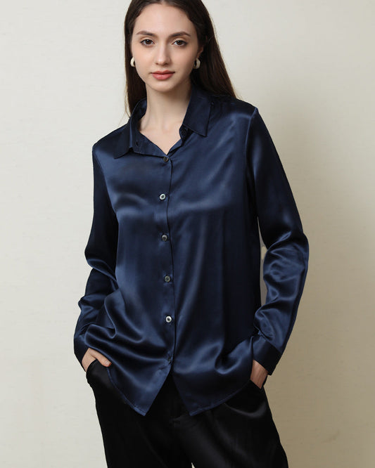 Reine Seidenbluse für Damen