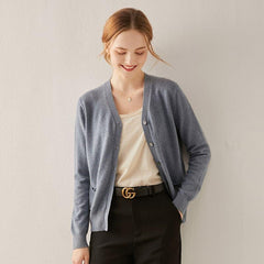 Woll Strick Kaschmir Cardigan