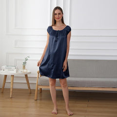 22 Momme Süßes Seiden-Nachtkleid