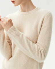 Basic-Pullover aus 100 % Kaschmir mit Rundhalsausschnitt
