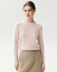 Basic-Pullover aus 100 % Kaschmir mit Rundhalsausschnitt