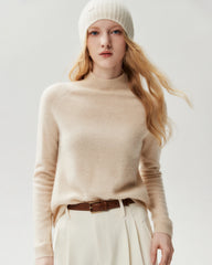 Pullover aus 100 % Kaschmir mit klassischem Stehkragen