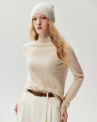 Pullover aus 100 % Kaschmir mit klassischem Stehkragen