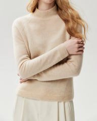 Pullover aus 100 % Kaschmir mit klassischem Stehkragen