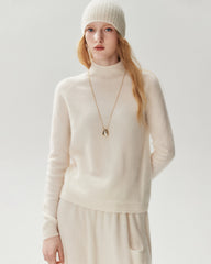 Pullover aus 100 % Kaschmir mit klassischem Stehkragen